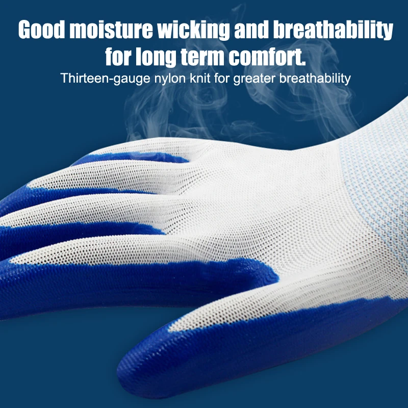 1pairs Winter Warm Tire Rubber Wear-resistant Anti-slip Labor Protection Gloves Nitrile Gloves Construction Gardening Gloves