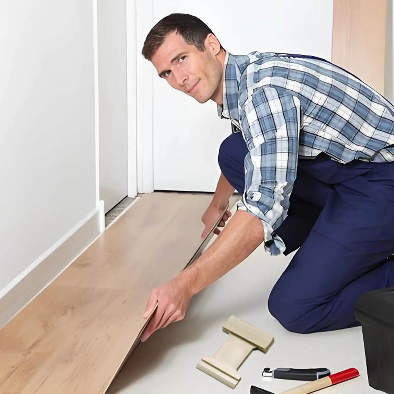 كتلة التنصت على الأرض 4 في 1 أدوات تركيب الأرضية من النايلون لتجديد المنزل والبلاط DIY مشروع احترافي #3