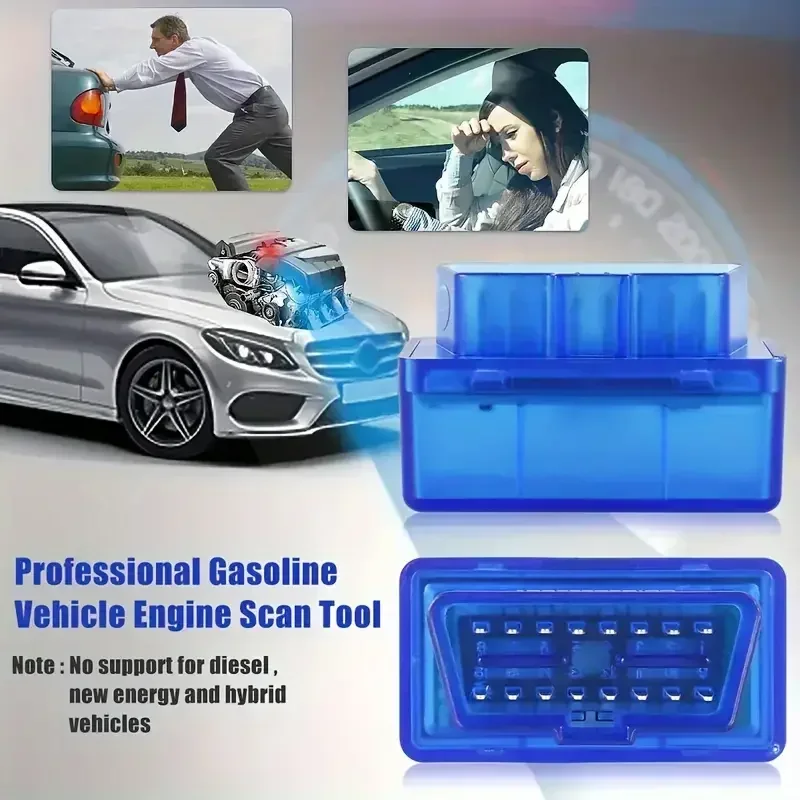 

Bluetooth OBD2 Scanner Diagnostic Tool, Wireless Car Fault Code Reader Auto Health Analyzer, Portable Vehicle OBD2 Scan Tool