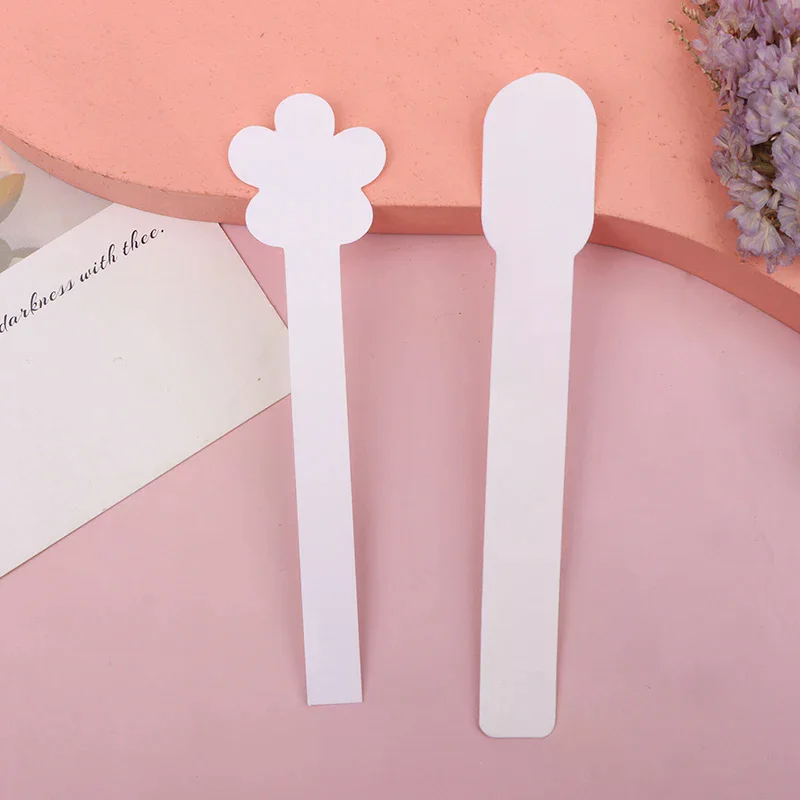 100 قطعة/الوحدة رأس مستدير اختبار الروائح العطر الزيوت الأساسية اختبار تستر شرائط الورق شكل زهرة #5