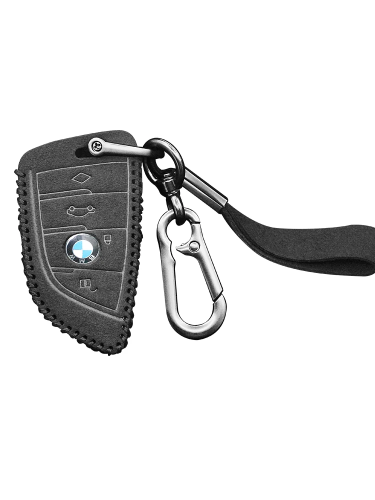 Leather Car Key Case Cover Shell Fob For BMW E46 E60 E90 E39 E87 E36 E92 E70 E91 X3 X5 X1 X2 X4 X6 X7 E28 E30 E34 E53 E61 E62