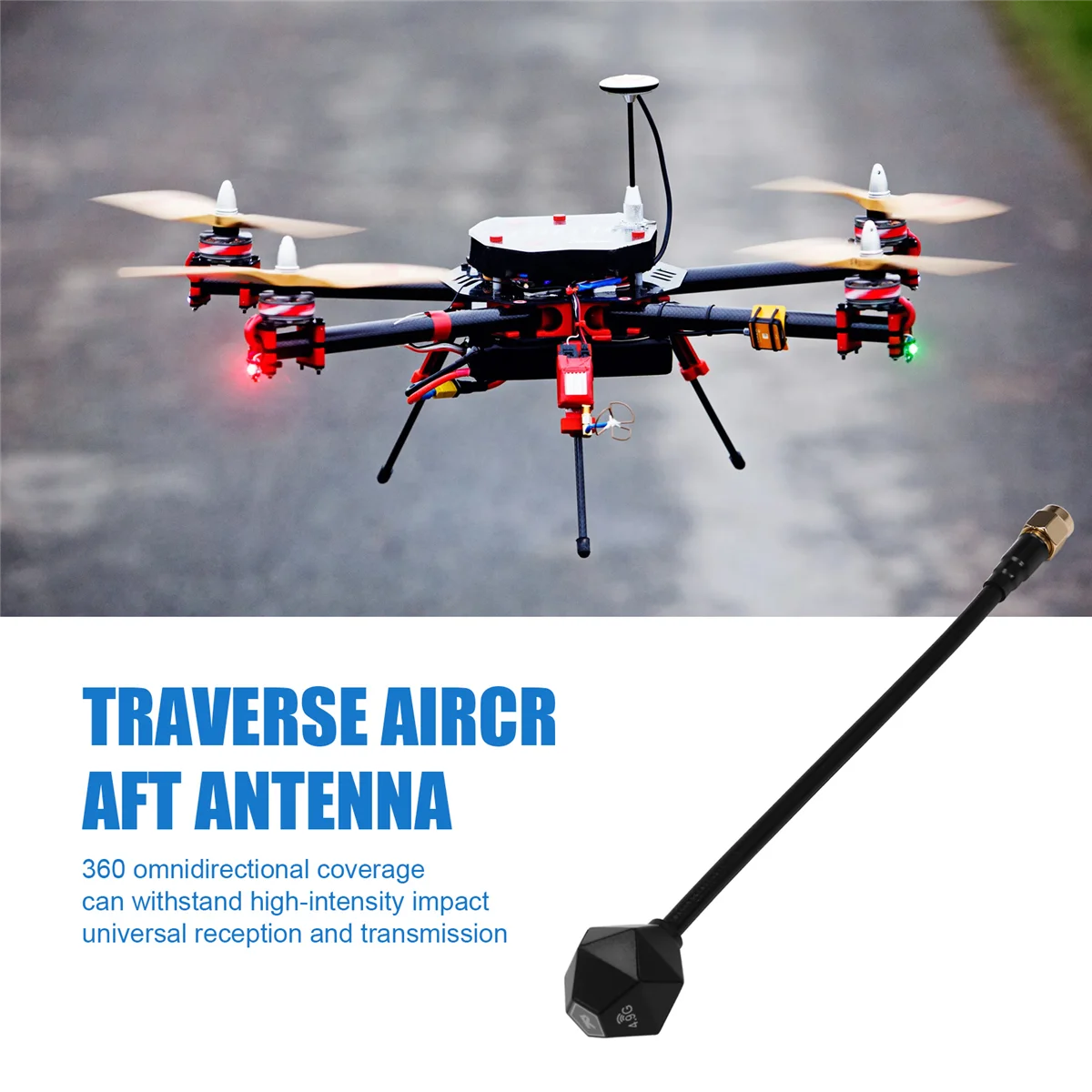 Эффективная iFlight 5.8G 15CM SMA RP-SMA FPV антенна 3Dbi 5000-6000 МГц внутренний контакт