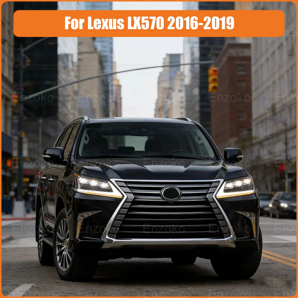Car Front Lamps For Lexus LX570 2016-2019 LED Auto Headlight High Configure Projector Lens Tool Accessories Plug and Play