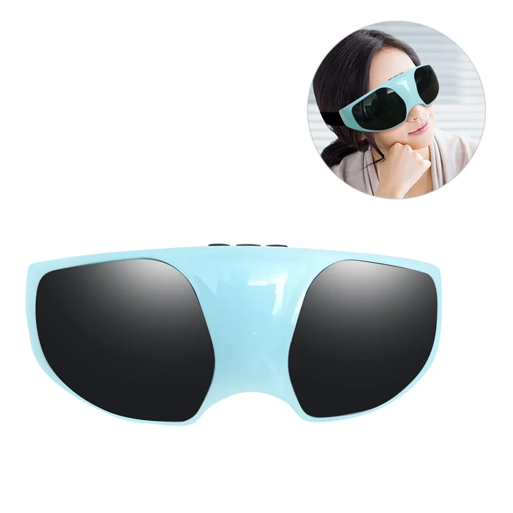 

Eye Massager Blue Adjustable Vibration Magnetic Therapy For Eye Fatigue Relief Puffiness Care Device Health
