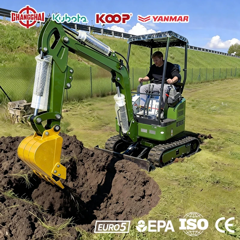 

1.2/1.5Ton mini excavator YANMAR engine Epa/Euro 5 Europe Construction Agricultural mini excavators europe diesel digger tools