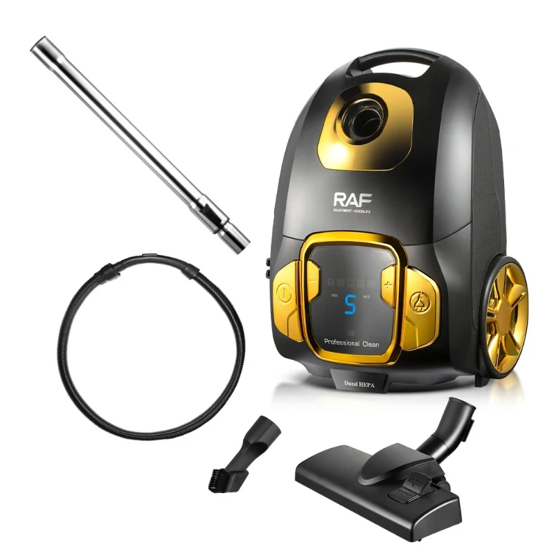 

l # Strong Suction Vacuum Cleaner 2800w Digital Display 4L Automatic Cable Reel Home Use Portable