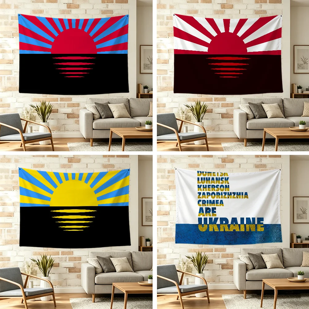 D-donetsk Flag For Outdoor U-ukraine Camping Bar Picnic Party Home Decoration Ornaments Banner