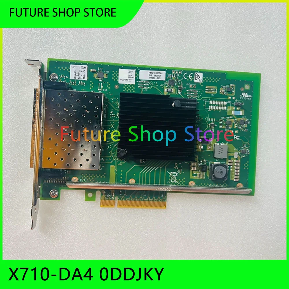Server 4-port 10G fiber optic network card X710-DA4 0DDJKY
