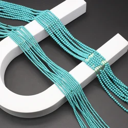 1pc Wholesale Natural Stone Beads Turquoises Loose Bead for Jewelry Making Diy Necklace Bracelet Accessories 2mm
