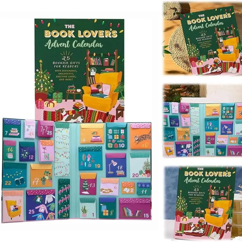 New Year The Book Lover's Advent Calendar Home Decor With 25 Bookish Gifts Advent Calendar 2024 Christmas Countdown Calendar