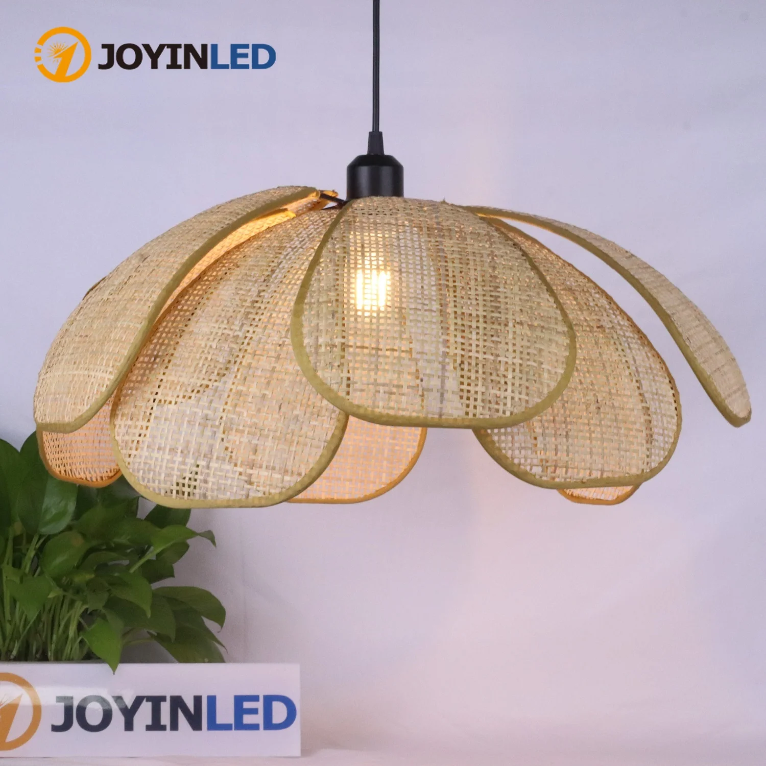 

Подвесной светильник JOYINLED в скандинавском стиле, современная ретро-люстра ручной работы в форме лотоса, для столовой, спальни, гостиной, светильник E27