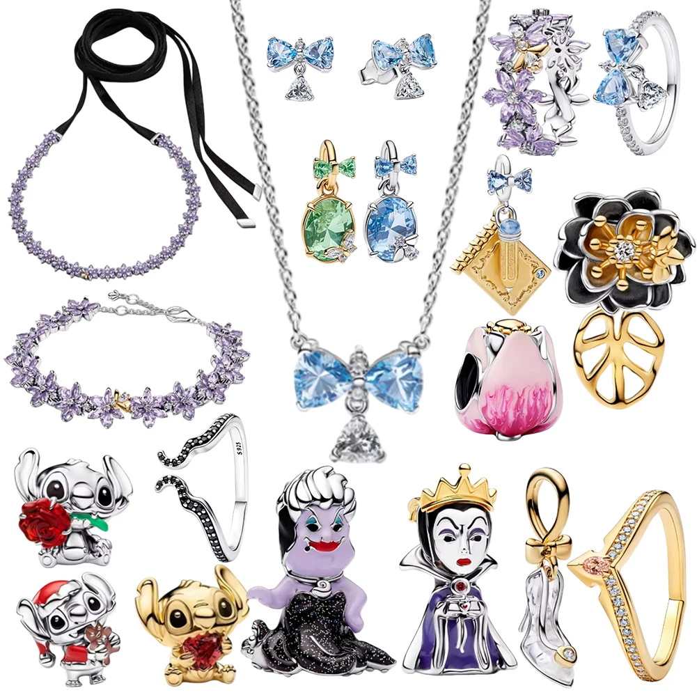 

New 925 Silver High Quality Jewelry Crystal High Heels Key Necklace Pendant for Women DIY Gift