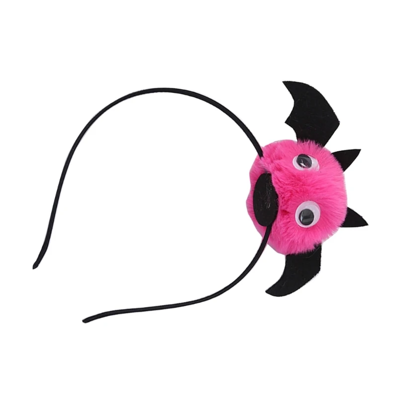 Halloween Devil Hairpin for Baby Girls Hair Barrettes Fashion Hair Hoop Plush Hairclip Trendy Hair Ornaments