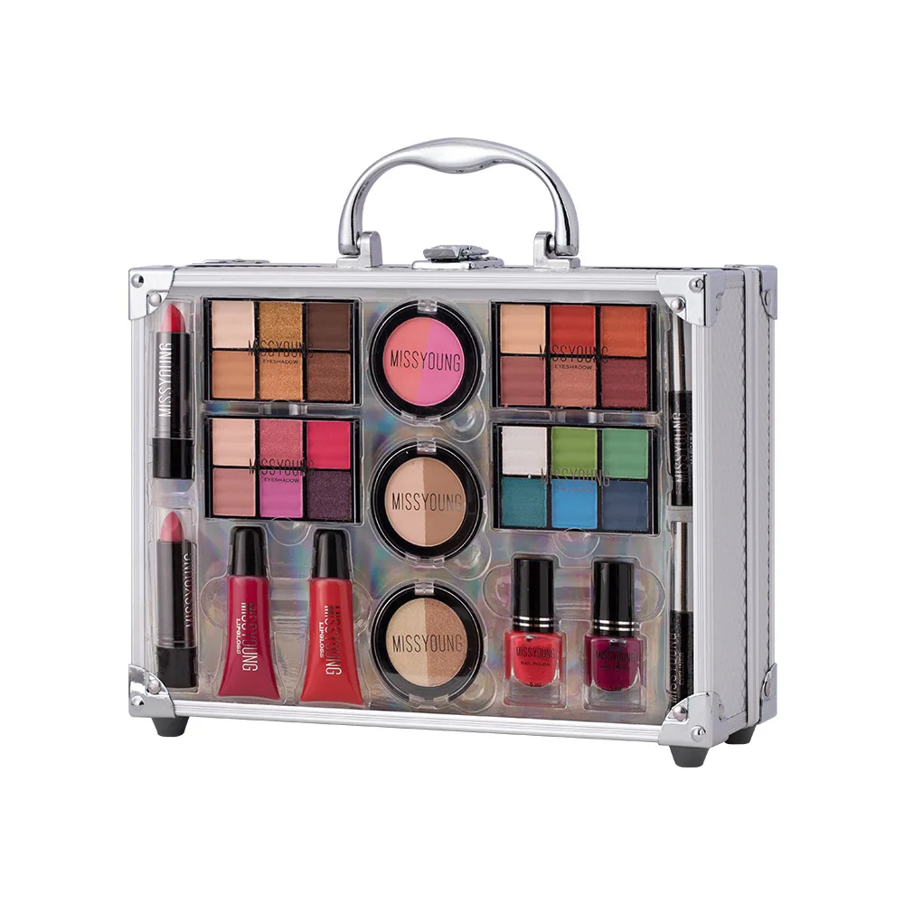 makeup-gift-set-for-women-full-kit-make-up-lipstick-lipliner-eyeliner-pencil-lip-gloss-blush-brush-powder-nail-polish
