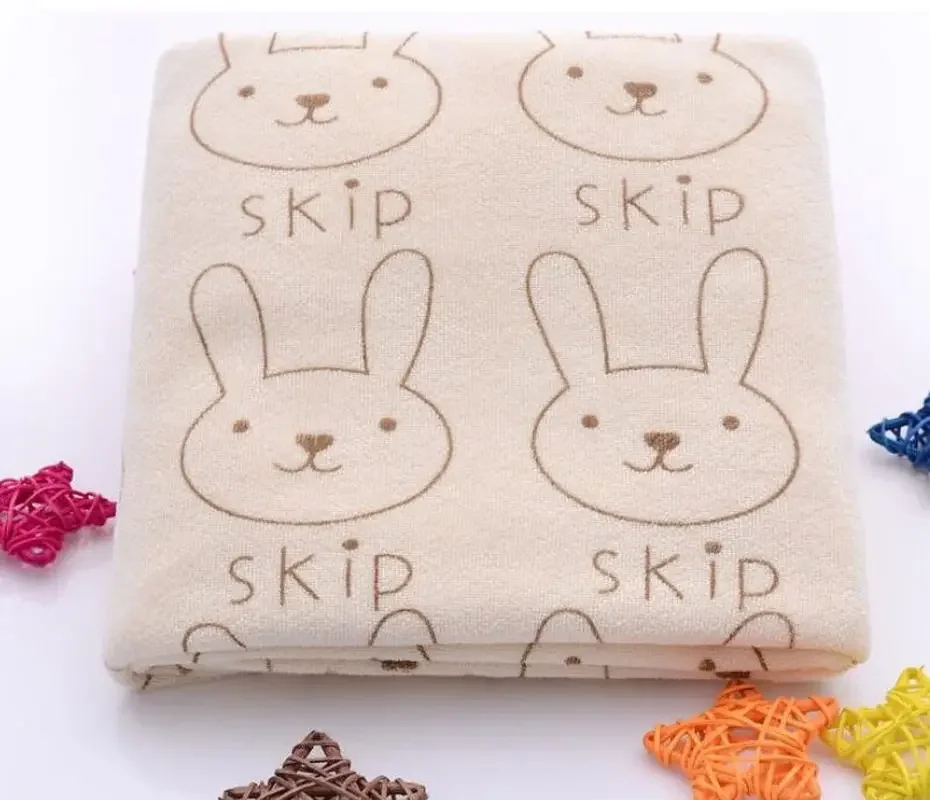 Pudcoco Brand Rabbit Soft Microfiber Baby Stuff Infant Newborn Absorbent Drying Washcloth Bath Towel Feeding Cloths Washcloth