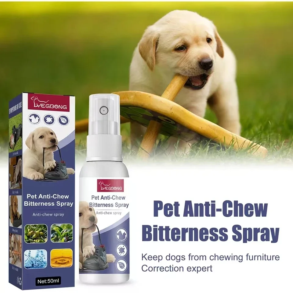 

Dog Bitter Spray Furniture Scratching Prevention Discourage Clawing No Chew Training Aid Stop Gnawing Pet Anti Chewing Liquid