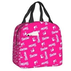 Borsa per il pranzo Barbie personalizzata borsa per il pranzo con isolamento termico riutilizzabile per le donne per la conservazione del cibo da Picnic all'aperto Bento Box