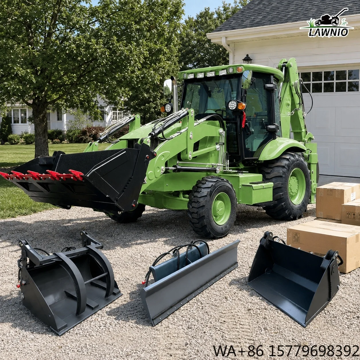 Seeking Long Term Partners Wheel Loader  Large Industrial Tires Loading and Trenching Dual Use Trenching Backhoe Loader
