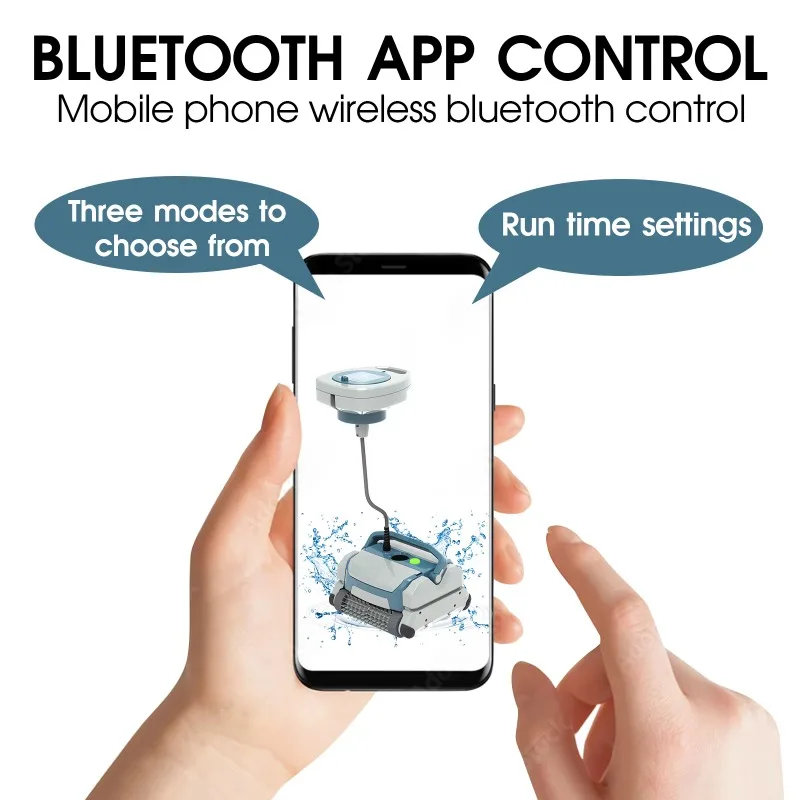 روبوت آلي منظف حمام السباحة الذكي اللاسلكي الروبوتية فراغ حمام سباحة تنظيف لاسلكي تحت الماء الزاحف روبوت التنظيف #5