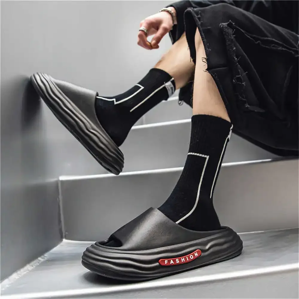 Thick Sole Bathroom Shower Sandals Men's Big Size Shoes For Men Slippers With Support Sole Sneakers Sports What's Different