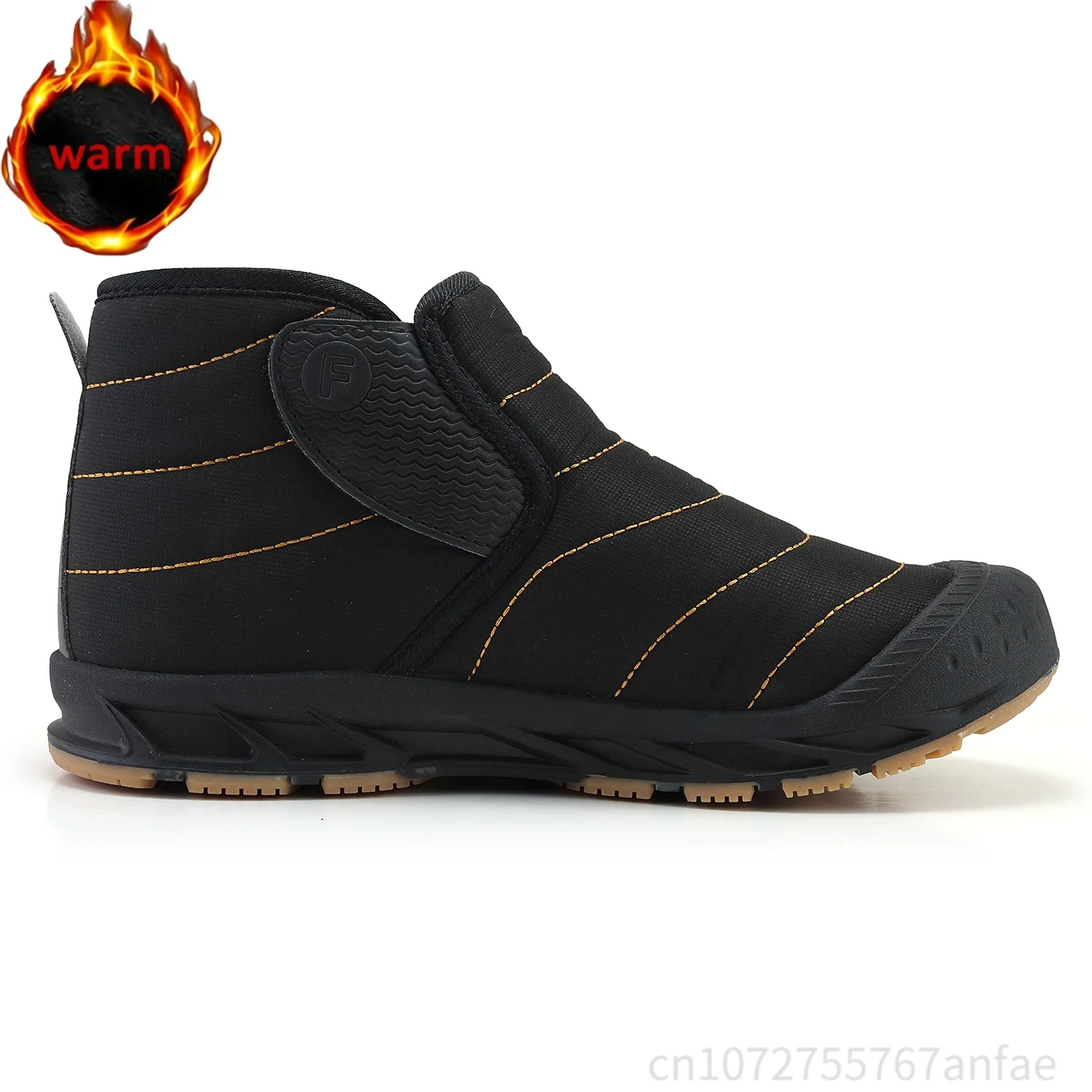 Brand Men's Boots Warm Plush Snow Boots Outdoor Non-Slip Hiking Boots High-Top Couple Sneakers Men's Winter Boots Size 36-47