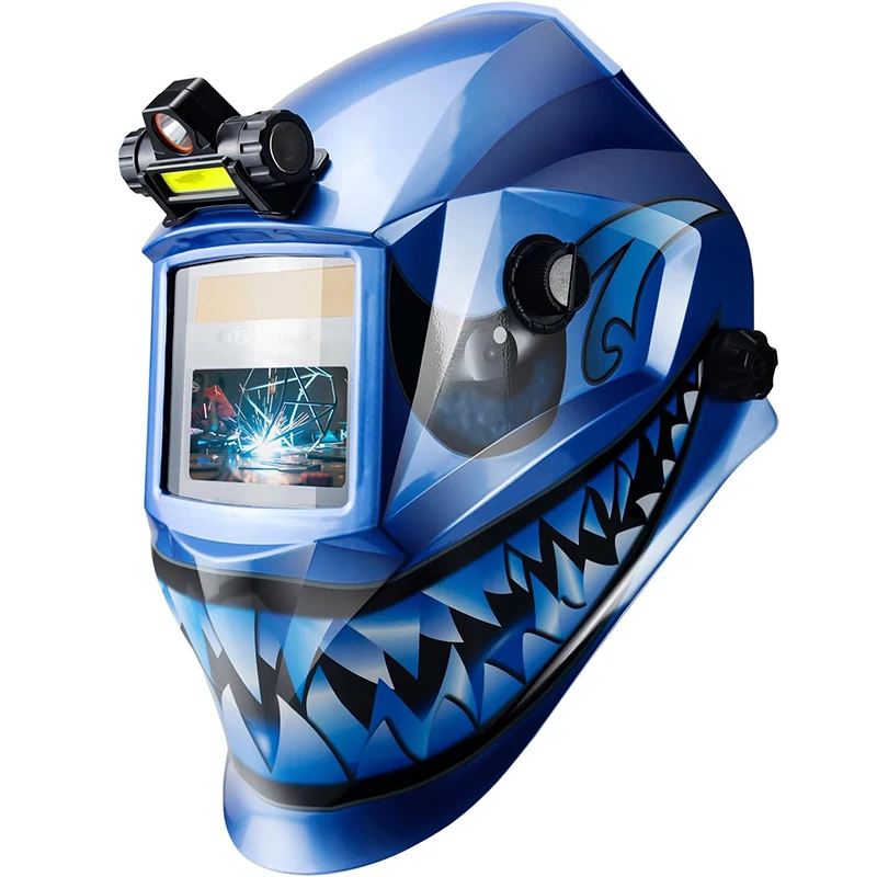 

Welder's mask splash-proof flame retardant automatic dimming welding helmet