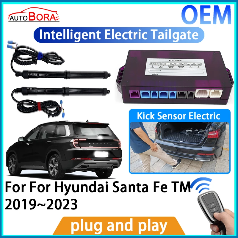 

AutoBora Intelligent Electric Tailgate Automatic Lifting Kit Remote Control Opener Trunk for Hyundai Santa Fe TM 2019~2023