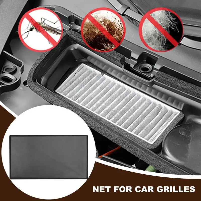 

70x50cm Automotive Grill Mesh Stainless Steel Hood Engine Bumper Net Car Front Mesh Prevent Engine Hood Damage Insect Screen Net