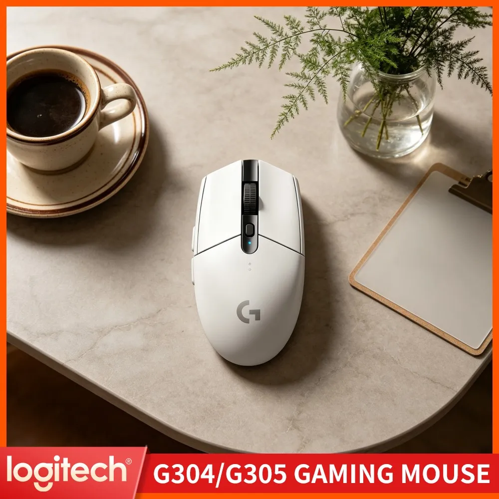 Logitech G304 Wireless Mouse 12000 DPI HERO Sensor LIGHTSPEED 1Ms 9-Month Battery Responsive Buttons Home Gamers
