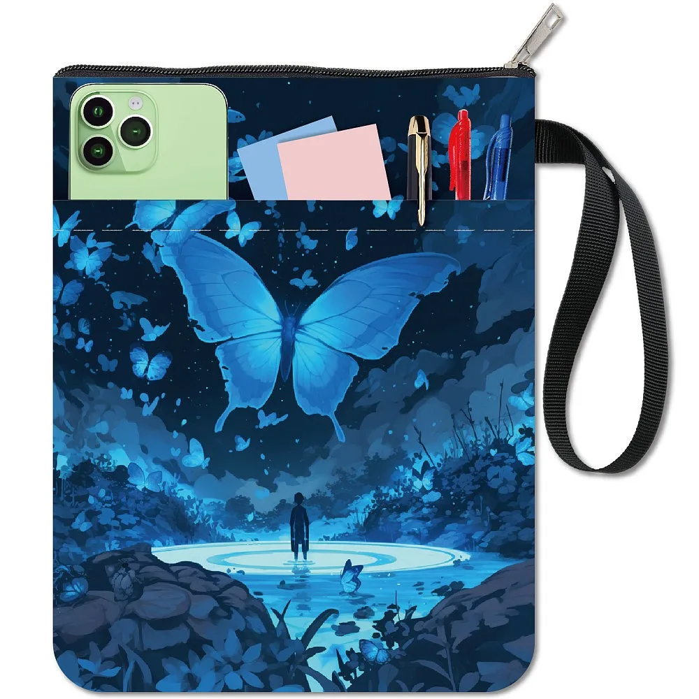 Cloth Book Cover Notebook Wraps Rectangle Butterfly 280x220mm