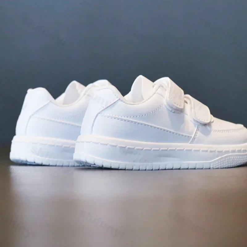 Children\'s Sneakers 2025 Spring Autumn New Boys Girls White Casual Skateboard Shoes Soft Sole Outdoors Anti Slip Kids Baby Shoes