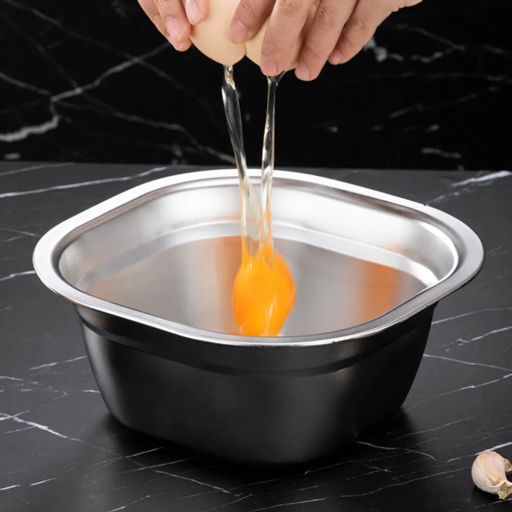 

1 set Stainless Steel Colander 24cm Drain Basket Kitchen Fruit Washing Bowl Set Fine Mesh Strainer Vegetable Sifter
