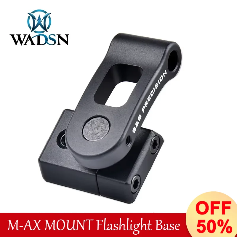 WADSN Tactic M340 M640 Helmet Light Base Airsoft weapon Flashlight Scout Fast Mount Hunting Fit M-Lok Keymod 20mm Picatinny Rail