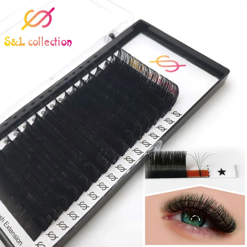 16 lijnen Super Zachte Blomming Wimpers Gemakkelijk Fan Wimper Extensions Mega Volume Fans 8-20 m Alle Grootte Wimpers Benodigdheden voor Oogschoonheid