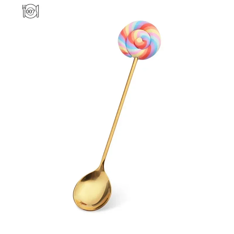 Stainless Steel Creative Candy Donut Dessert Fork Coffee Spoon Stirring Spoon Cartoon Creative Fork