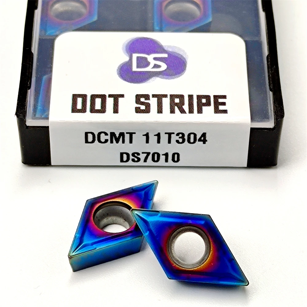 Hohe qualität DCMT11T304 nano blau klinge drehmaschine drehen werkzeug für CNC hartmetall drehen werkzeug einstechen klinge
