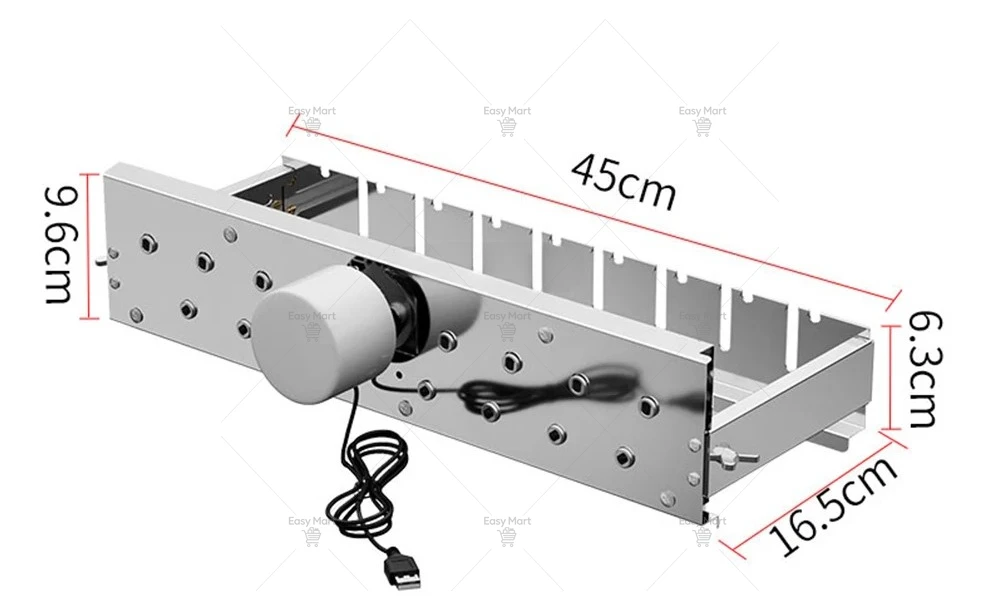 New Version Automatic Rotary Grill with Adjustable Skewer Barbecue Tools Electric Kebab Maker Machine