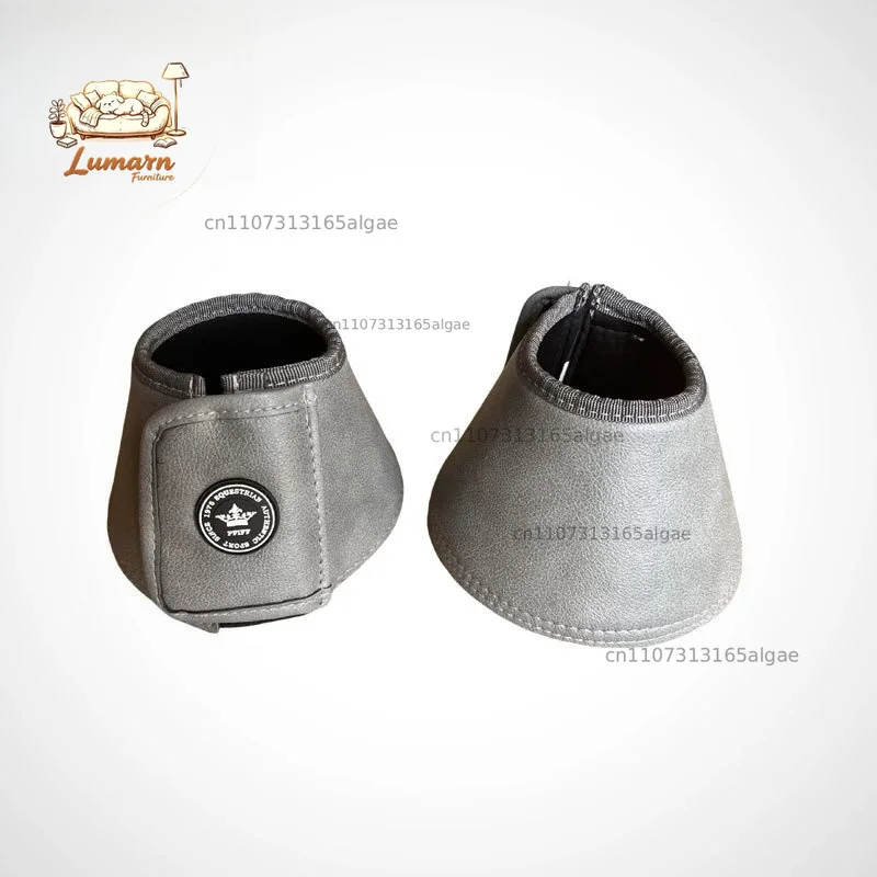 Horse hoof protector, obstacle shock absorption, wear-resistant hoof wrist harness PU leather horse hoof protector, h