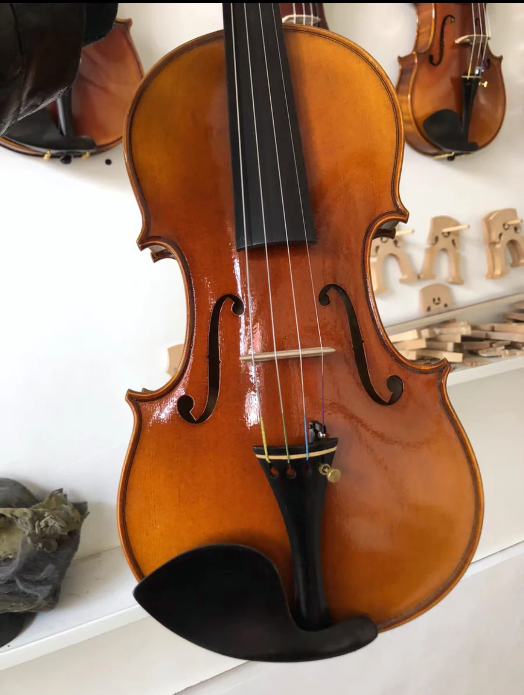 Italian retro brown Handmade Violin 4/4 3/4 Stradivari aldult Student Beginner Tiger Maple Violin professional musical instrumen