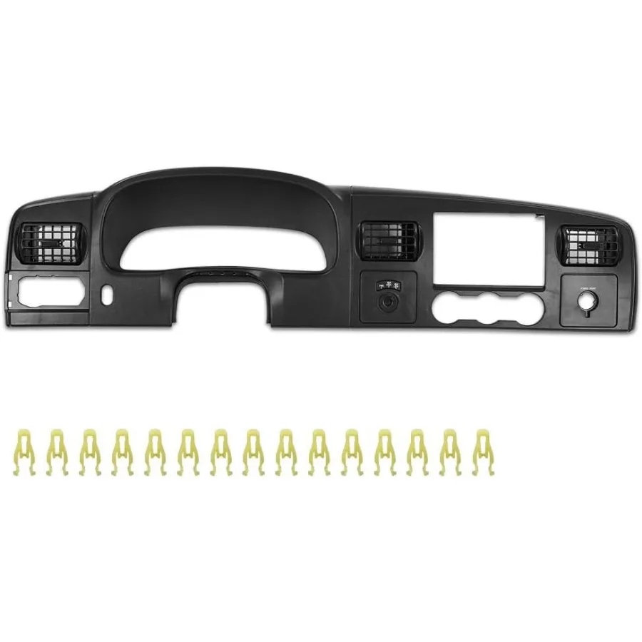 

G-PLUS Dash Bezel Объемная панель приборной панели, совместимая с Ford F250 F350 Super Duty 2005 2006 2007, черная крышка приборной панели для E