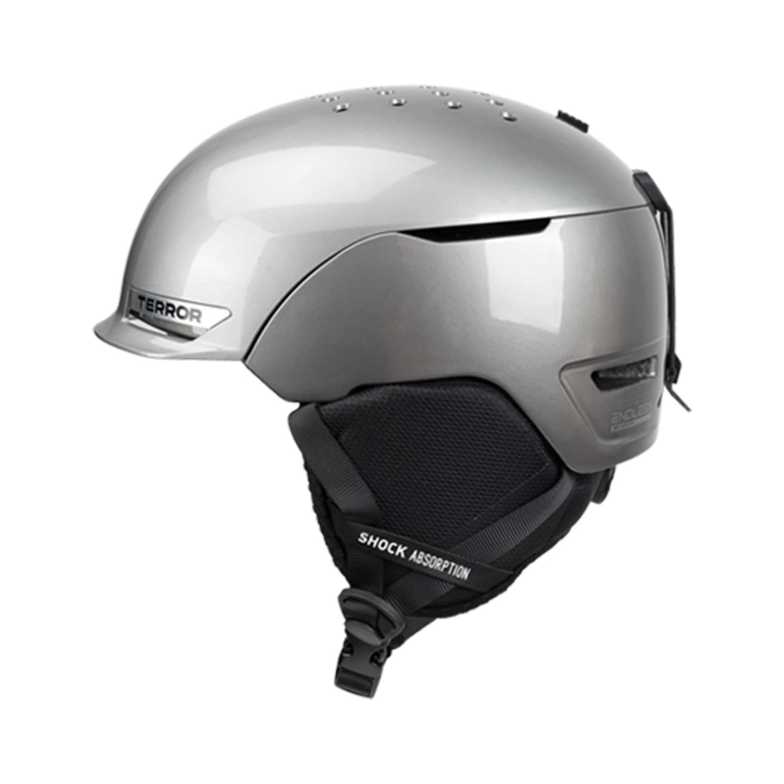 

TERROR T4 PRO Ski Helmet, Lightweight 500g ABS+PC Shell, EPS Impact Protection, 360° Fit Adjustment, 30 Vent Design, Detachable