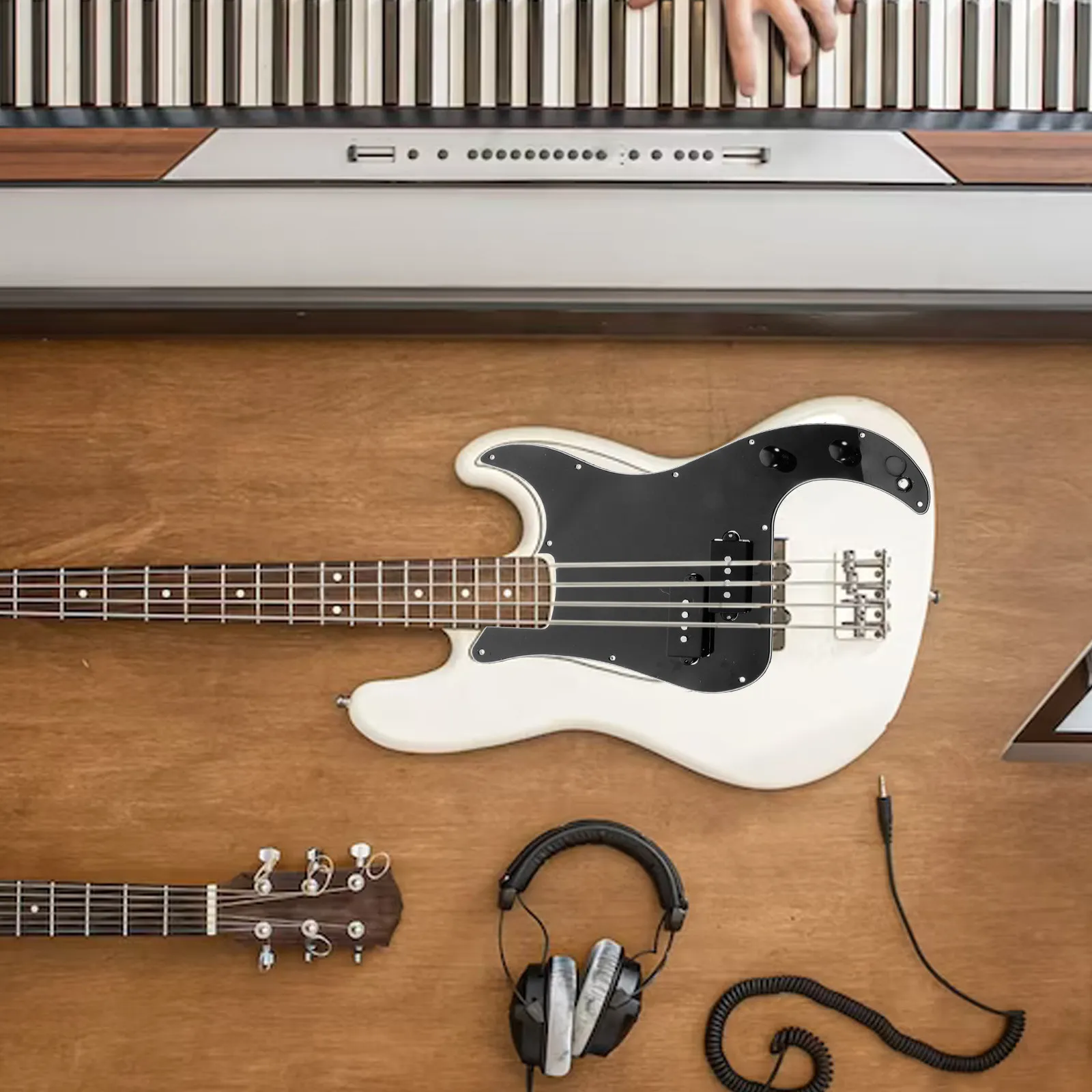 

Усиленная 3-слойная накладка для бас-гитары Pb, предварительно подключенная к звукоснимателю, с отделкой под черепаховый панцирь, для прецизионного инструмента, улучшенная версия.