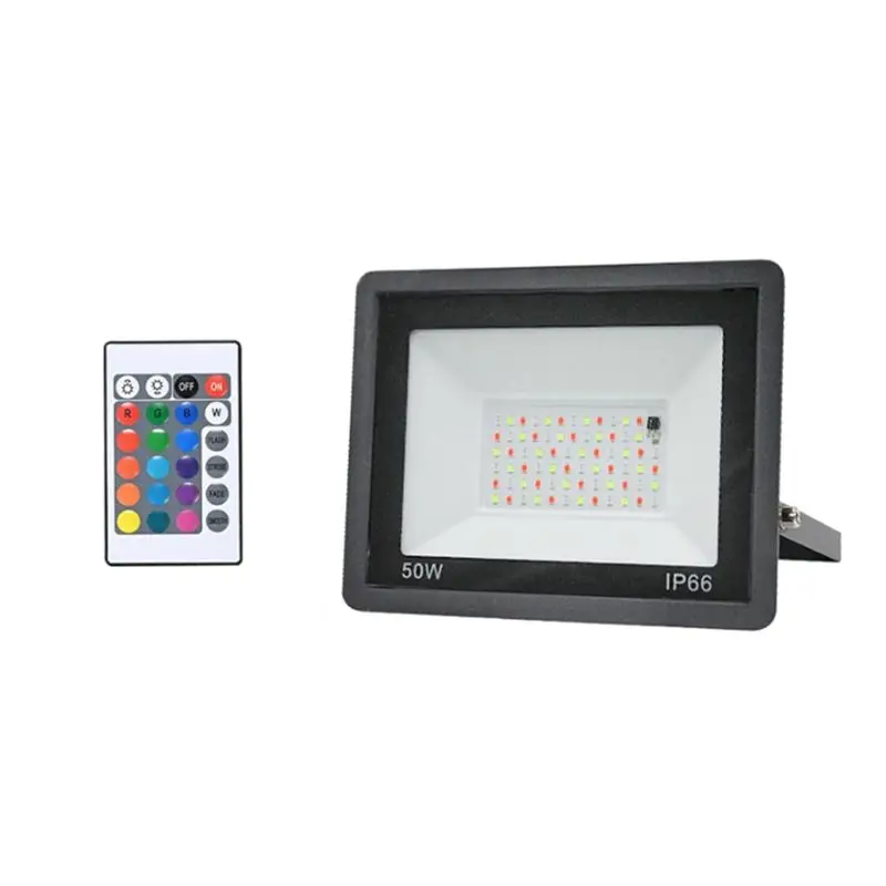 

Светодиодный прожектор BAAJ-RGB AC200-265V IP66, водонепроницаемый, для наружного освещения, ландшафтного освещения сада, патио, двора, 50 Вт