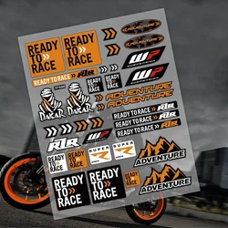 Reflective Motorcycle Stickers Decals Logo Ready To Race For Rc390 Adventure Duke 200 390 890 990 1090 1190 1290 Tank Emblem