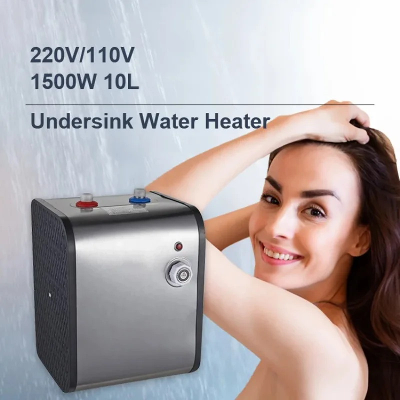 8-литровая подложка, квадратный гейзер 1,5 кВт, 220 В, электрический мини-горячий водонагреватель 110 В для кухонной мойки