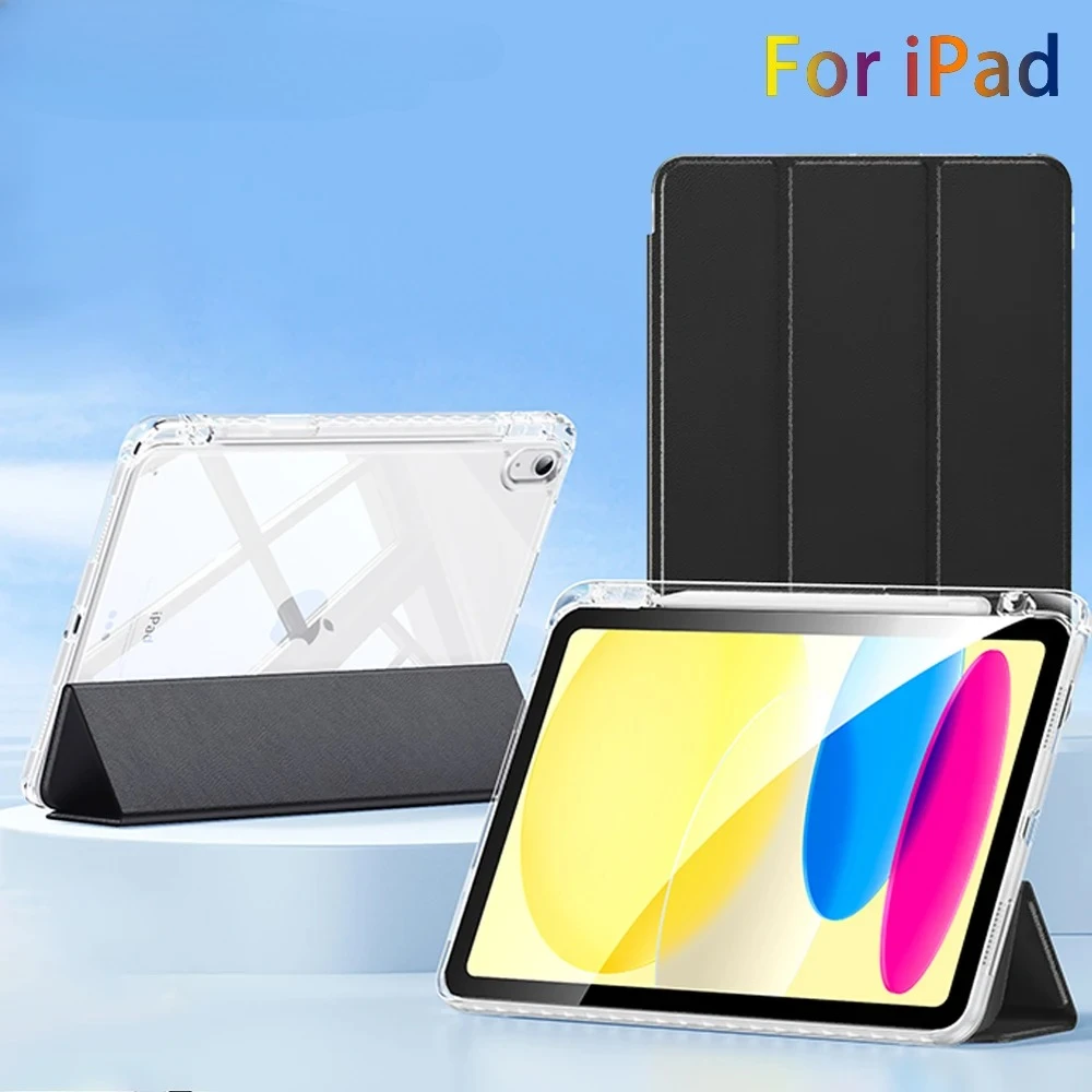 

Case for iPad A16 11th Air 11 13 M2 M3 Pro 11 12.9 13 M4 mini 7 6 10th 10.9 9/8/7th 10.2 6/5th 9.7 with Clear Back Shell Cover