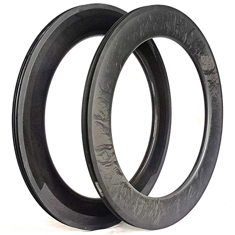 الطريق الترياتلون المسار دراجة القرص دراجة عجلات 700C الكربون حافة 88 مللي متر عمق 25 مللي متر عرض ل Fidex Grear TT أنبوبي الفاصلة العجلات #5