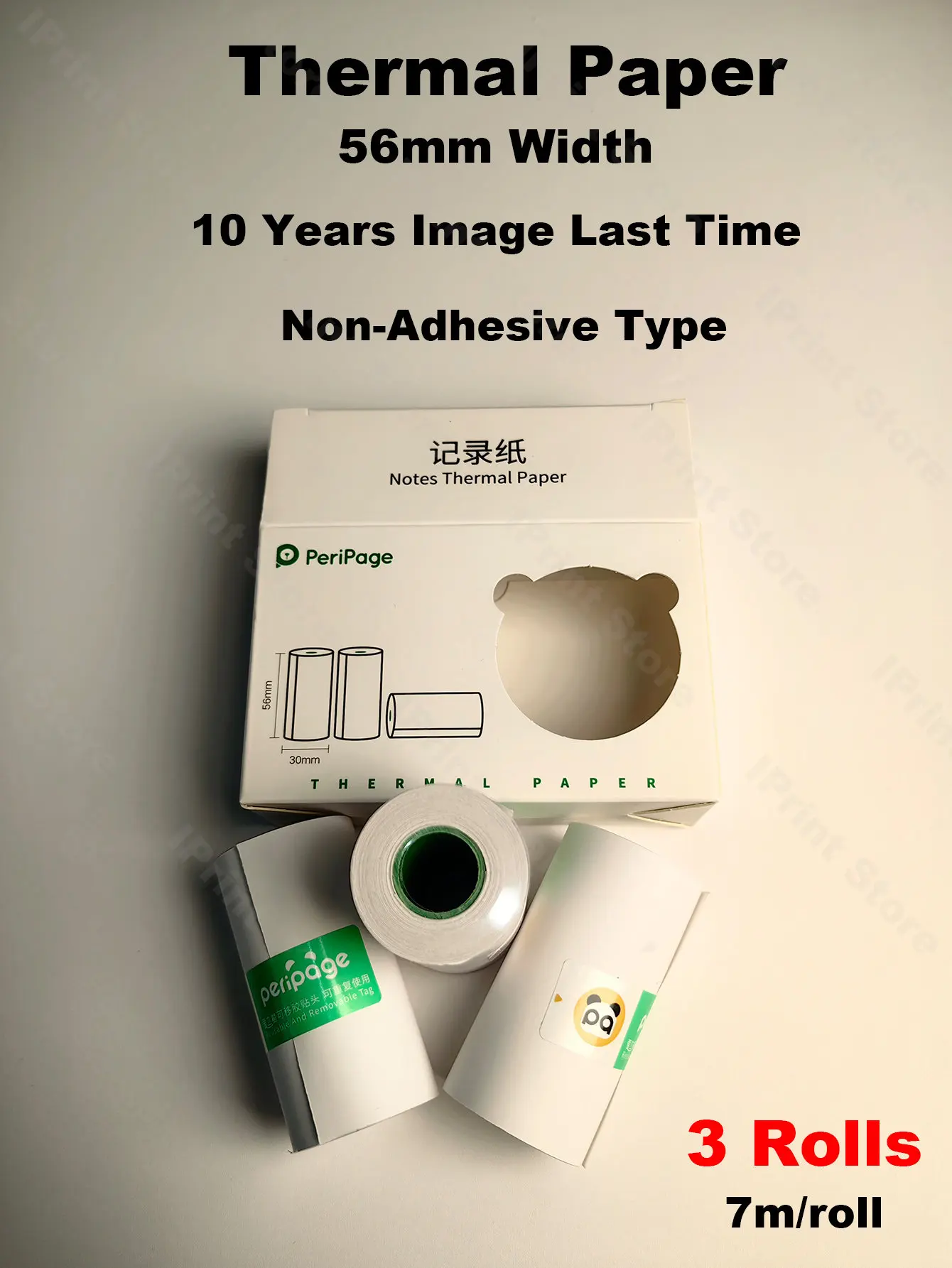 

56mm Mini Photo Printer Paper Rolls Thermal Paper 56x30MM White Color Gift DIY Sticker Label Receipt Bill for Peripage A6 A8 A9