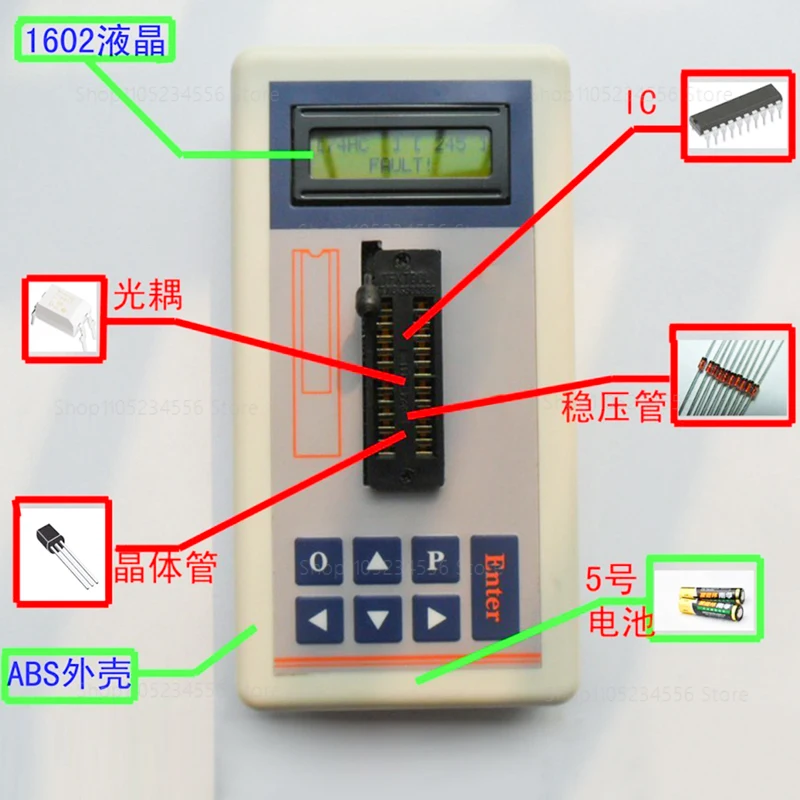 Integrated Circuit IC Tester Transistor Logic Chip Tester Digital Analog Circuit Tester
