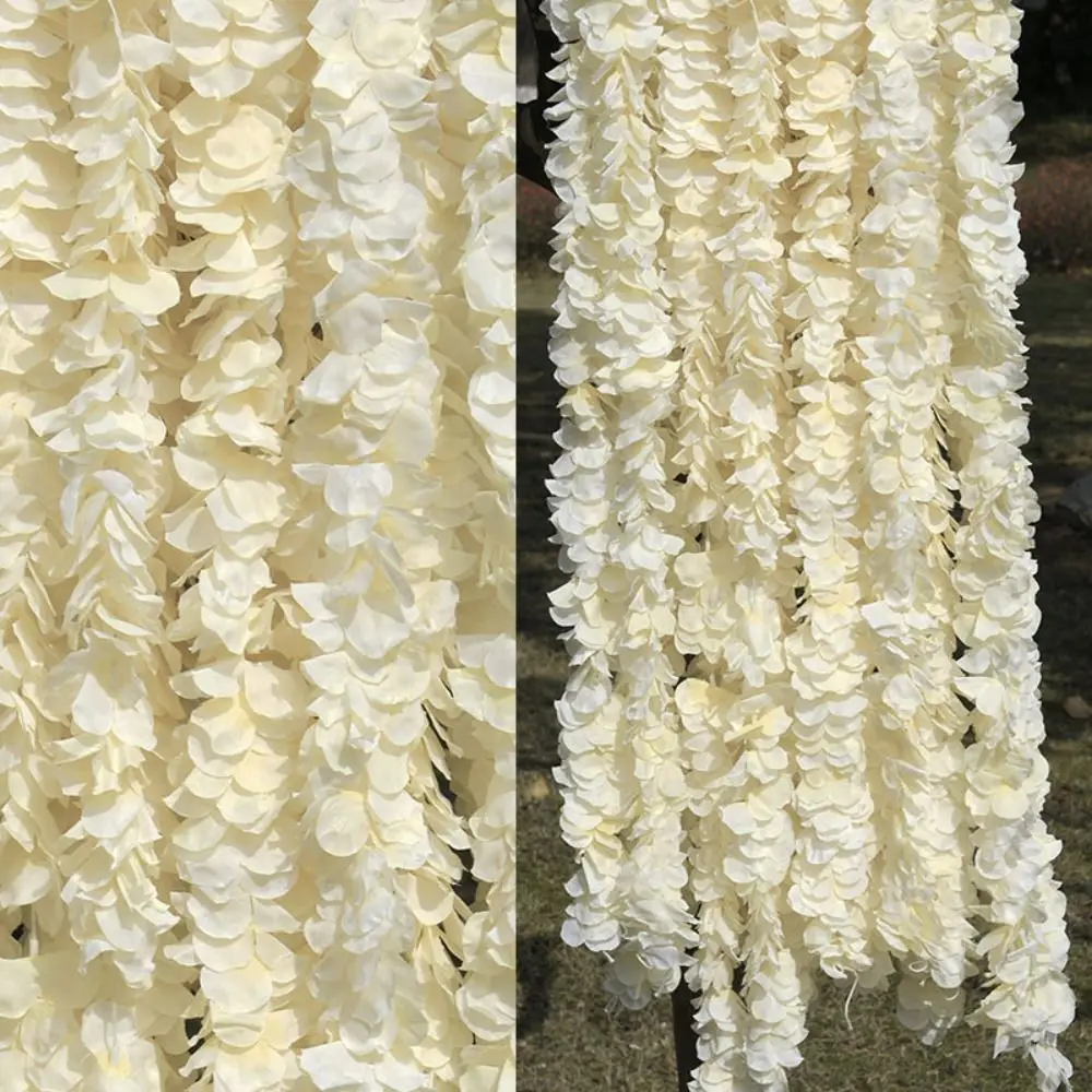 

White Artificial Living Room Hanging Wedding Party Supplies Garland For Home Wisteria Fake Flowers